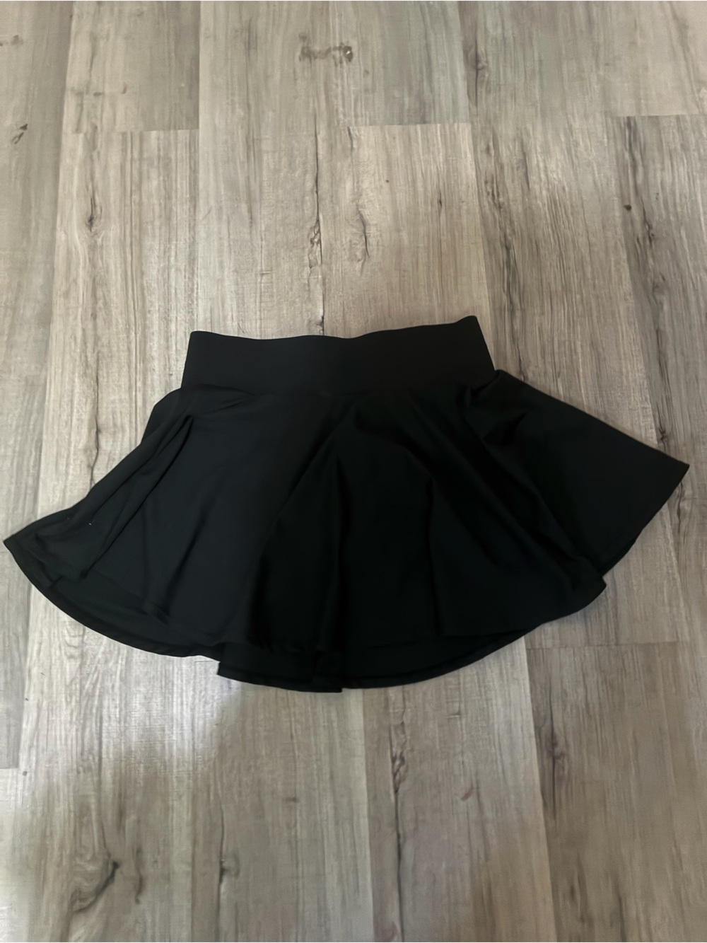 & Other Stories Black Mini Skirt with Flared Hem